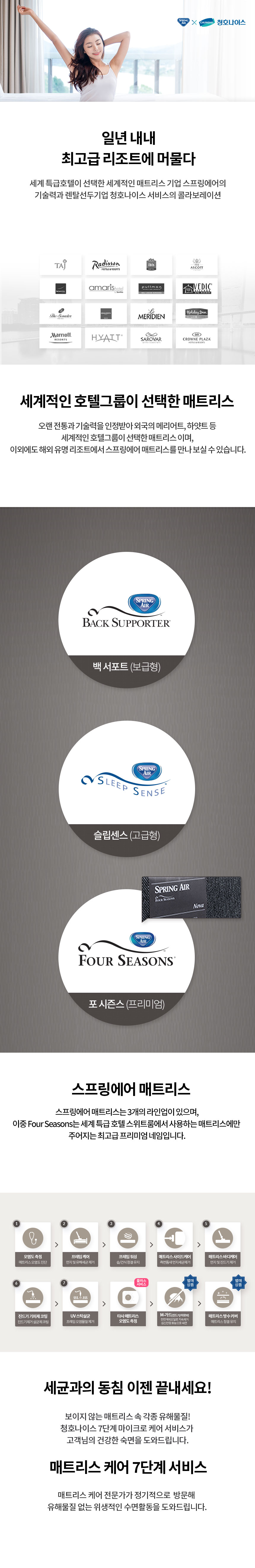 퍼스트클래스 매트리스 상세설명